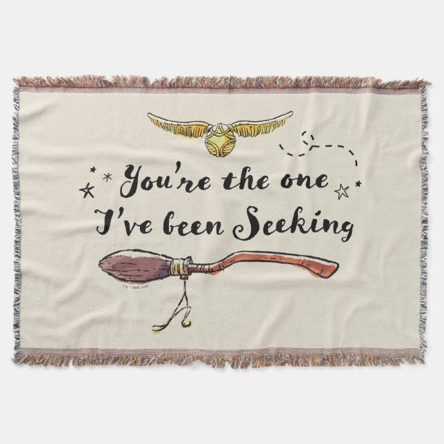 You're The One I've Been Seeking Throw Blanket (Front)
