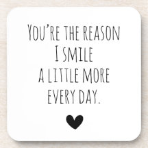 You're The Reason Typography Heart