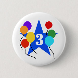 You're The Star 3rd Birthday  Tshirts and Gifts 2 Inch Round Button