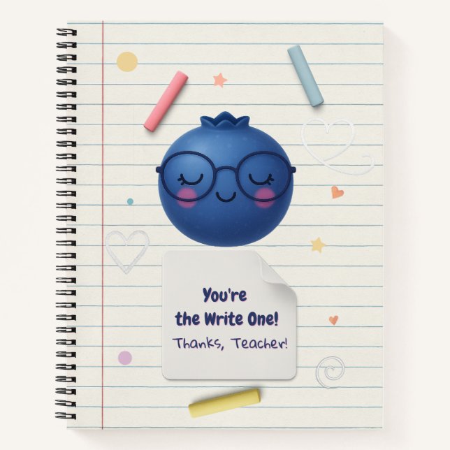 You're the Write One! – Cute Teacher Appreciation Notebook (Front)