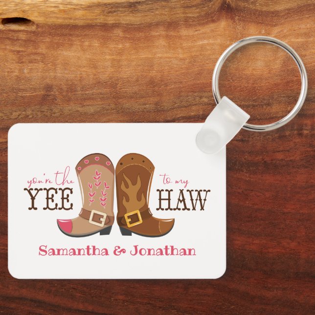 You're The Yee To My Haw Keychain (Front)