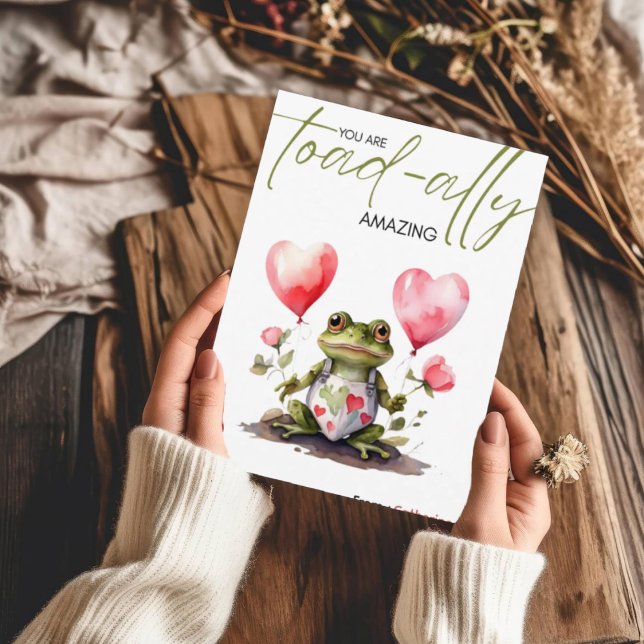 You're Toad-ally Amazing | Fun Valentines Day Holiday Card (Creator Uploaded)