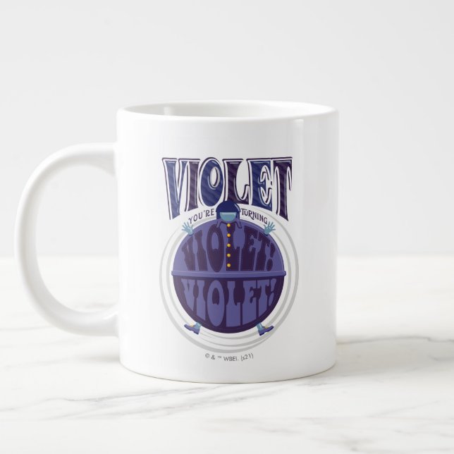 You're Turning Violet, Violet! Large Coffee Mug (Left)
