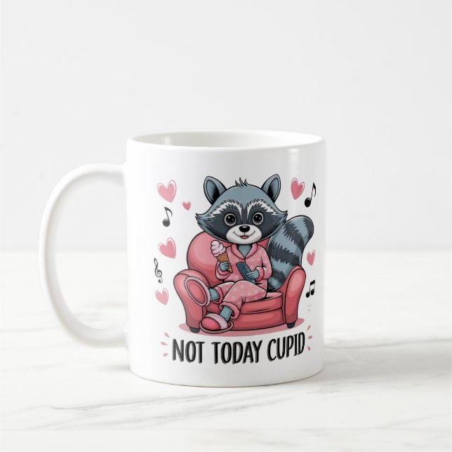 You're Weird I'll Keep You, Funny Raccoon And Opss Coffee Mug (Left)