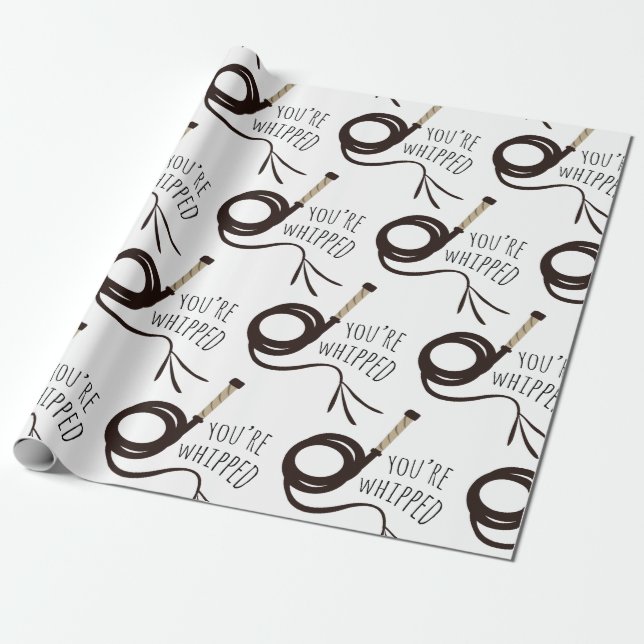 You're Whipped Wrapping Paper (Unrolled)