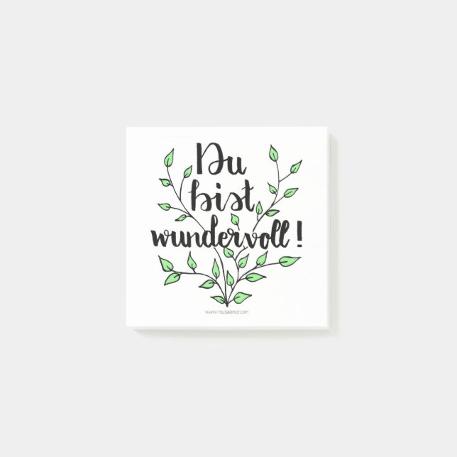 You're wonderful post-it adhesive post-it notes (Front)