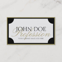 YourJobTitle W/B Gold Border/Customizable Script