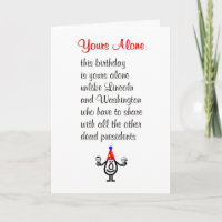 Yours Alone A Funny Happy Birthday Poem