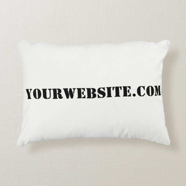 YourWebSite.com Accent Pillow (Front)