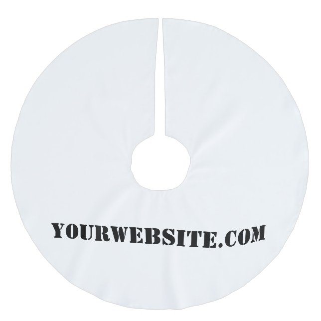 YourWebSite.com Brushed Polyester Tree Skirt (Front)