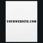 YourWebSite.com Flyer<br><div class="desc">"YourWebSite.com" Replace the .com address with your Web address. Add any other slogan or text.</div>