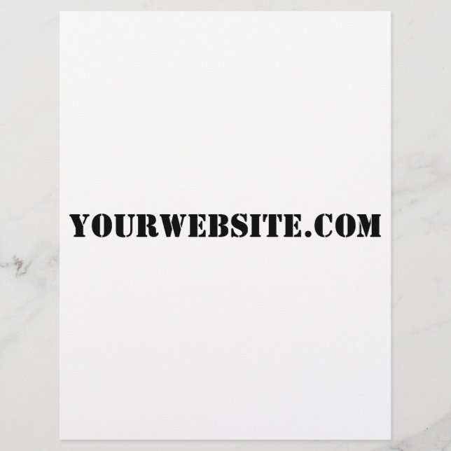 YourWebSite.com Flyer (Front)
