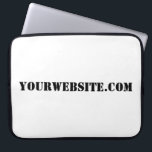 YourWebSite.com Laptop Sleeve<br><div class="desc">"YourWebSite.com" Replace the .com address with your Web address. Add any other slogan or text.</div>