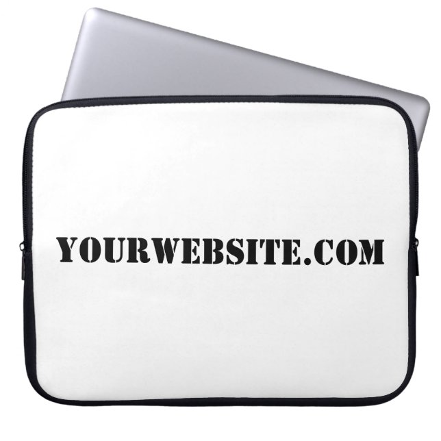 YourWebSite.com Laptop Sleeve (Front)