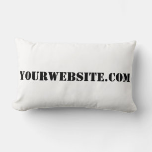 YourWebSite.com Lumbar Pillow
