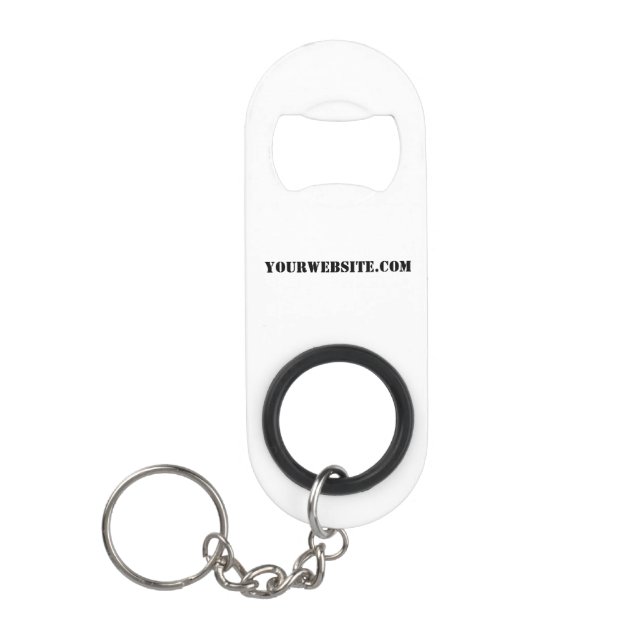 YourWebSite.com Mini Bottle Opener (Front)