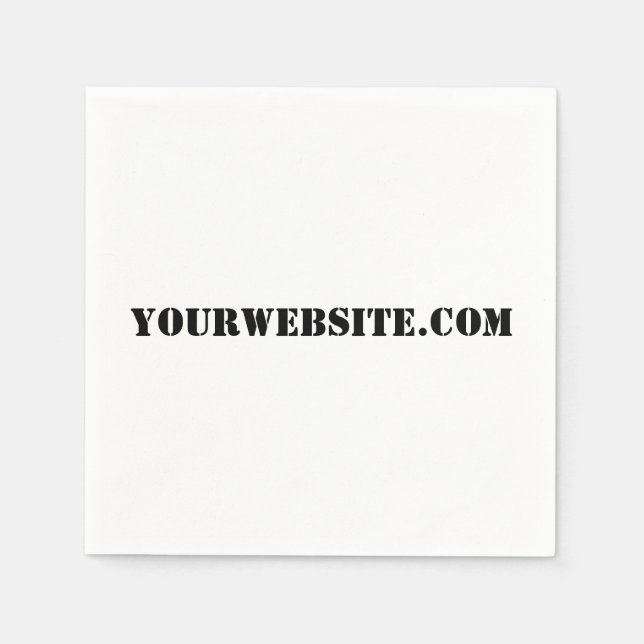 YourWebSite.com Napkin (Front)