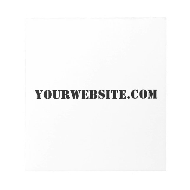 YourWebSite.com Notepad (Front)