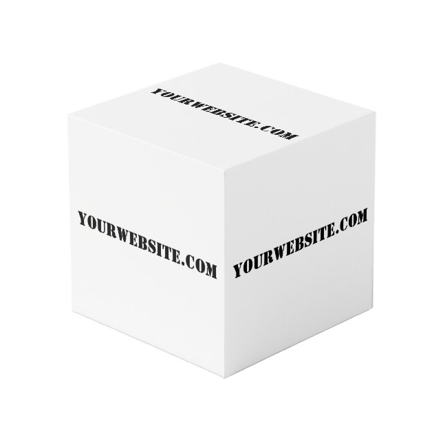 YourWebSite.com Photo Cube (Front Angled)