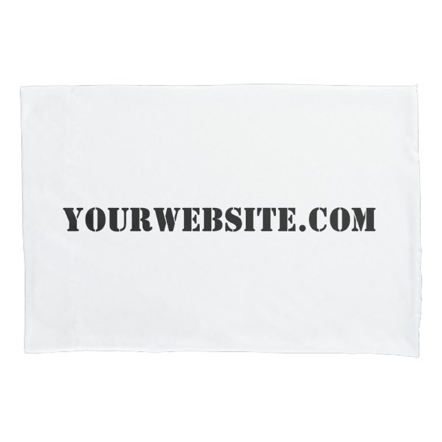 YourWebSite.com Pillowcase (Front)