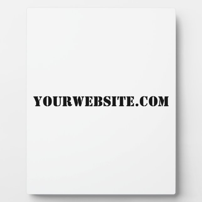 YourWebSite.com Plaque (Front)