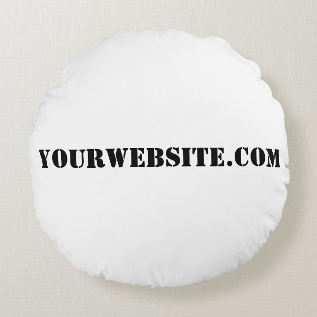 YourWebSite.com Round Pillow (Front)