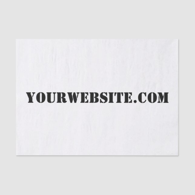 YourWebSite.com Tissue Paper (Front)