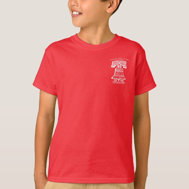 Youth Back Logo Red Shirt (Front)