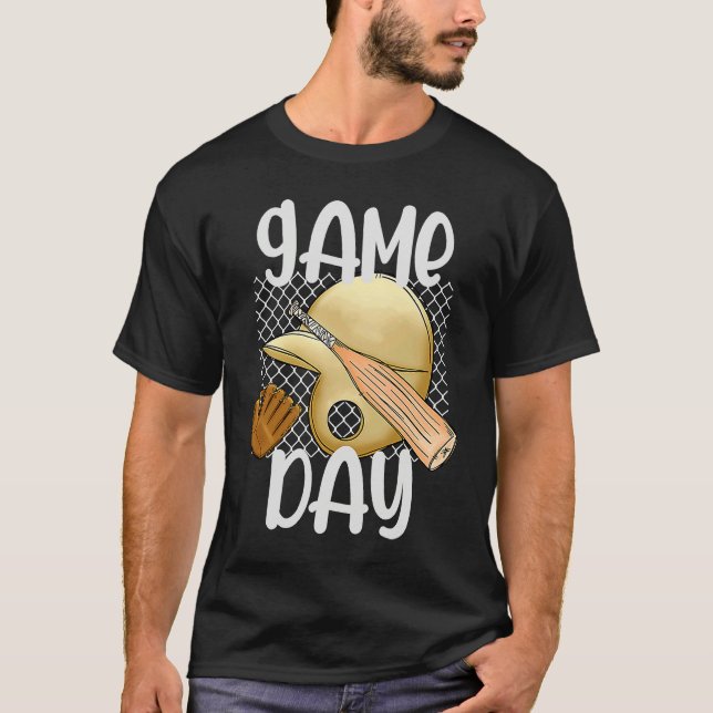 Youth Baseball Player  Team Group T-Shirt (Front)