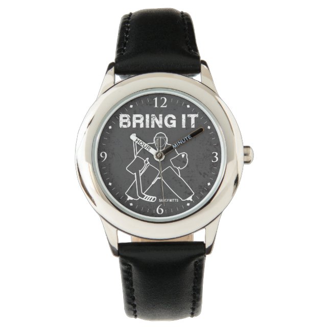 Youth Bring It Hockey Goalie Watch (Front)