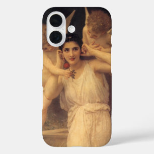 Youth by Bouguereau, Victorian Angels Portrait iPhone 16 Case