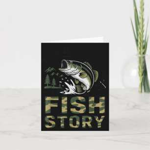 Youth Camo Even Jesus Had Fish Story Christian Card