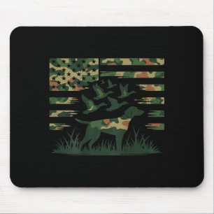 Youth Camo Mallard Duck Hunting Dog Camouflage Ame Mouse Pad