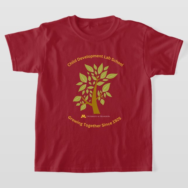 Youth CDLS Maroon Growing Together Tee (Laydown)