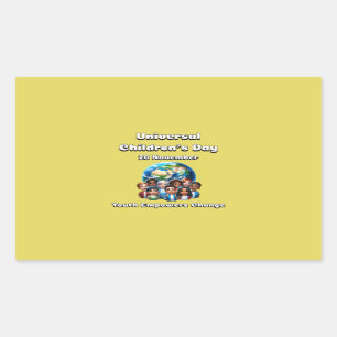 Youth Empowers Change. Universal Children's Day. Sticker
