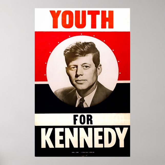 Youth for President John F. Kennedy Poster (Front)