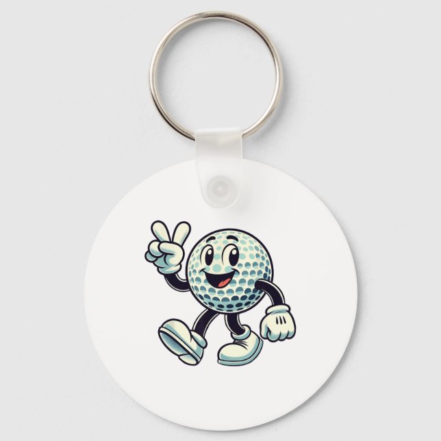 Youth Golf Player Boys Golf Funny  Keychain (Front)