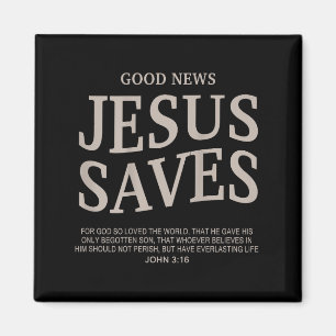 Youth Good News Jesus Save Funny Christian Godson  Magnet