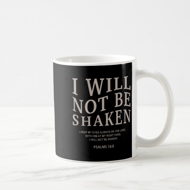 Youth I Will Not Be Shaken Christian Teen Girl Wom Coffee Mug (Right)