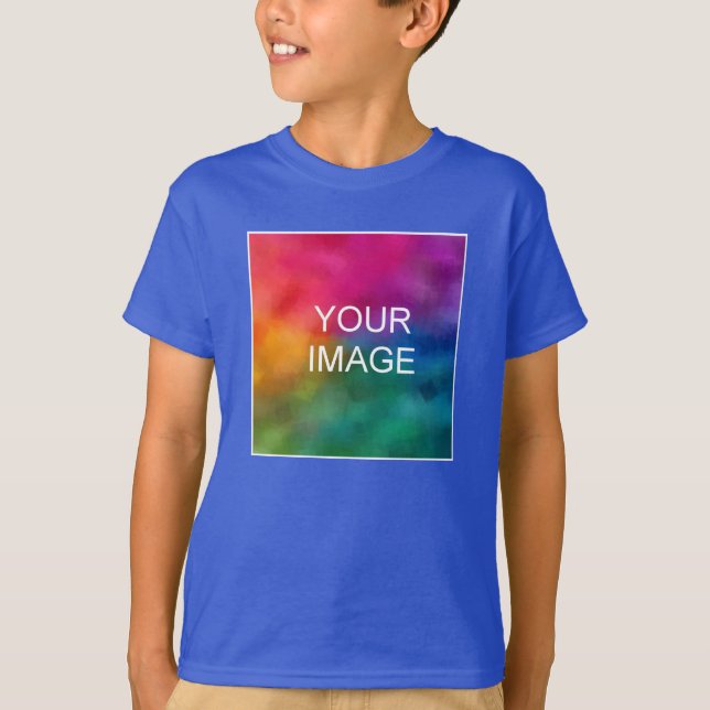 Youth Kids Boys Front Print Short Sleeve Modern T-Shirt (Front)