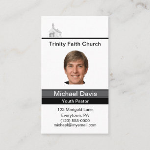Youth Pastor Business Card