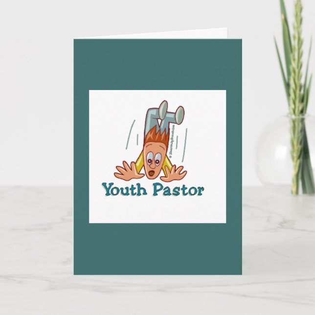 Youth Pastor Humourous Thank You Card (Front)