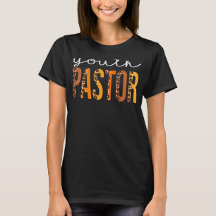 Youth Pastor leopard Squad Cute Fall Autumn Thanks T-Shirt