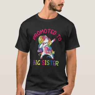 Youth Promoted to Big sister dabbing unicorn toddl T-Shirt