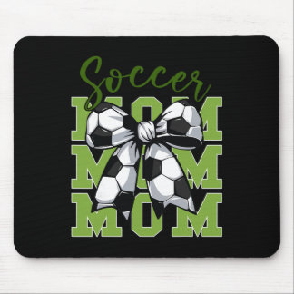 Youth Soccer Mom Coquette Bow Cute Sister Toddler  Mouse Pad