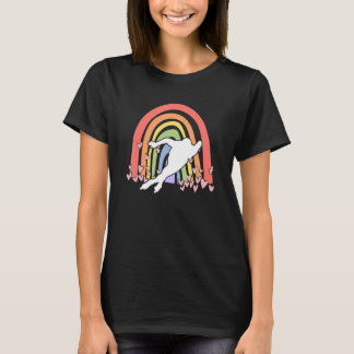 Youth Speedskater women Ice Skating cute Speed Ska T-Shirt