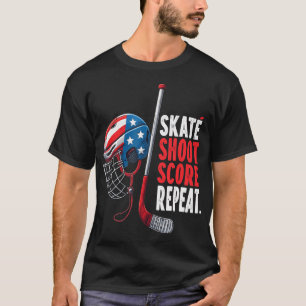 Youth Usa Ice Hockey Jersey Ice Boys Hockey T-Shirt