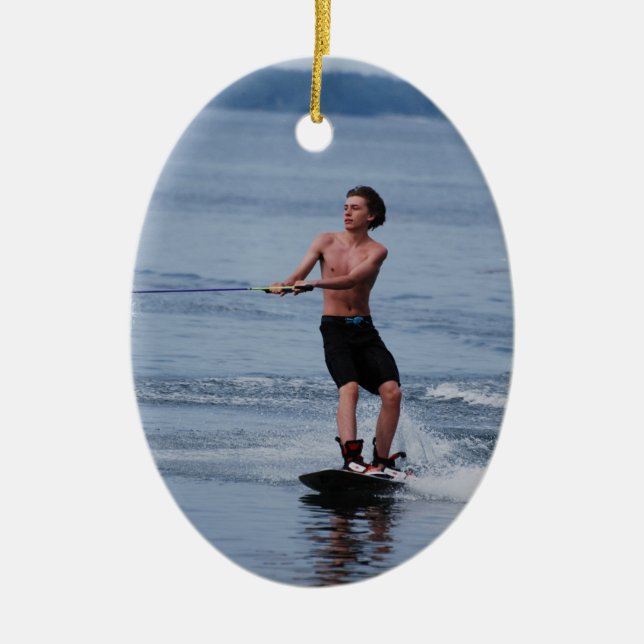 Youth Wakeboarding  Ornament (Front)