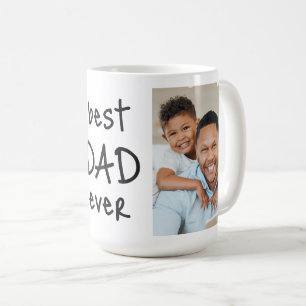 Youthful BEST DAD EVER 2 Photos Custom Colour Coffee Mug