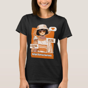 Youthful Stylish Multiple Sclerosis Family Support T-Shirt